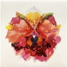 Carte de souhaits 5x5 po, Au coeur de l'orchidée, de l'artiste Nancy Létourneau, dimension : 5.25 x 5.25 pouces largeur, sans texte, avec enveloppe  Vous pouvez inscrire votre message à l'intérieur.  Carte vendue à l'unité