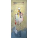 Le digestif en chef, de l'artiste Benoit Genest Rouillier, Tableau, Acrylique sur toile, Création unique, dimension : 72 x 30 po de largeur