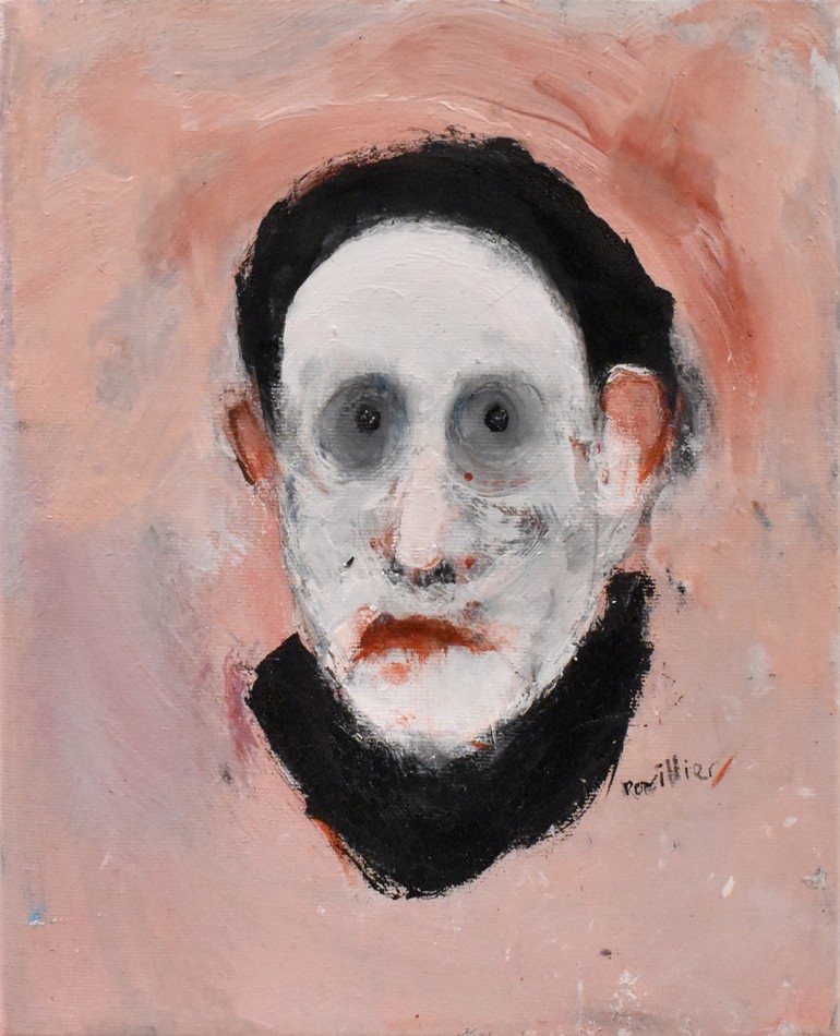 Fèves de dentifrice, de l'artiste Benoit Genest Rouillier, Tableau, Acrylique sur toile, Création unique, dimension : 10 x 8 po de largeur