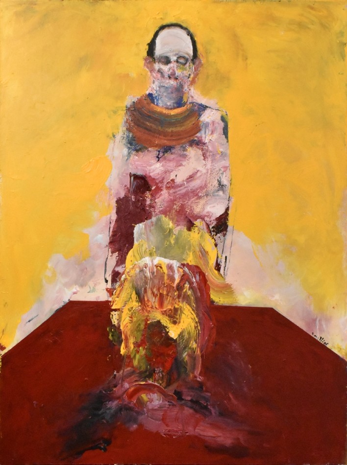 Le prussien, de l'artiste Benoit Genest Rouillier, Tableau, Acrylique sur toile, Création unique, dimension : 48 x 36 po de largeur