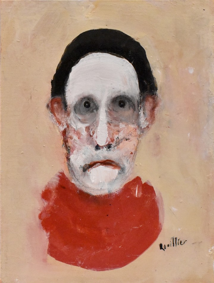 Sourire aux étincelles, de l'artiste Benoit Genest Rouillier, Tableau, Acrylique sur toile, Création unique, dimension : 12 x 9 po de largeur