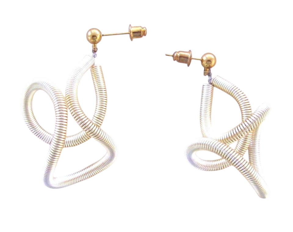 Boucles d'oreilles LIANE, no 101, de l'artiste Sandrine Giraud