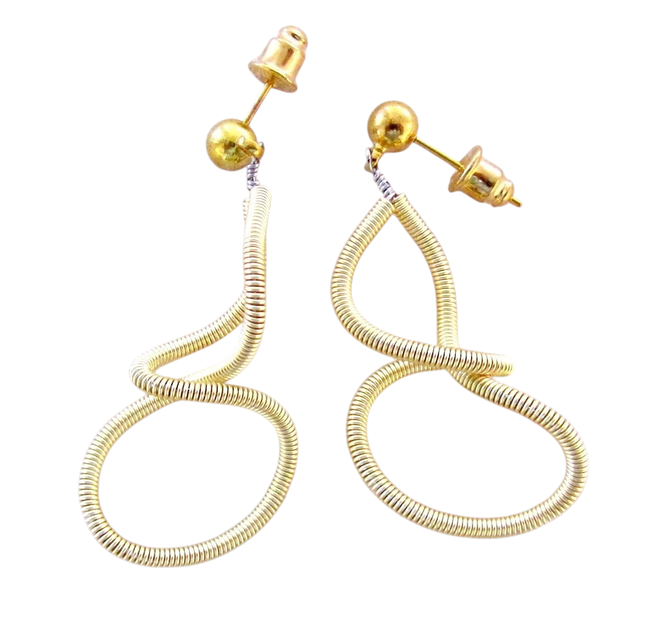 Boucles d'oreilles LIANE, no 97, de l'artiste Sandrine Giraud