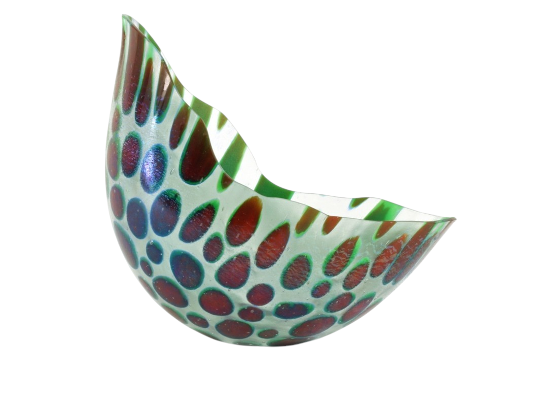 En attente, de l'artiste Lucie Martineau (Enora), Sculpture, Verre, Création unique, dimension : 5 x 5.5 x 4 po,