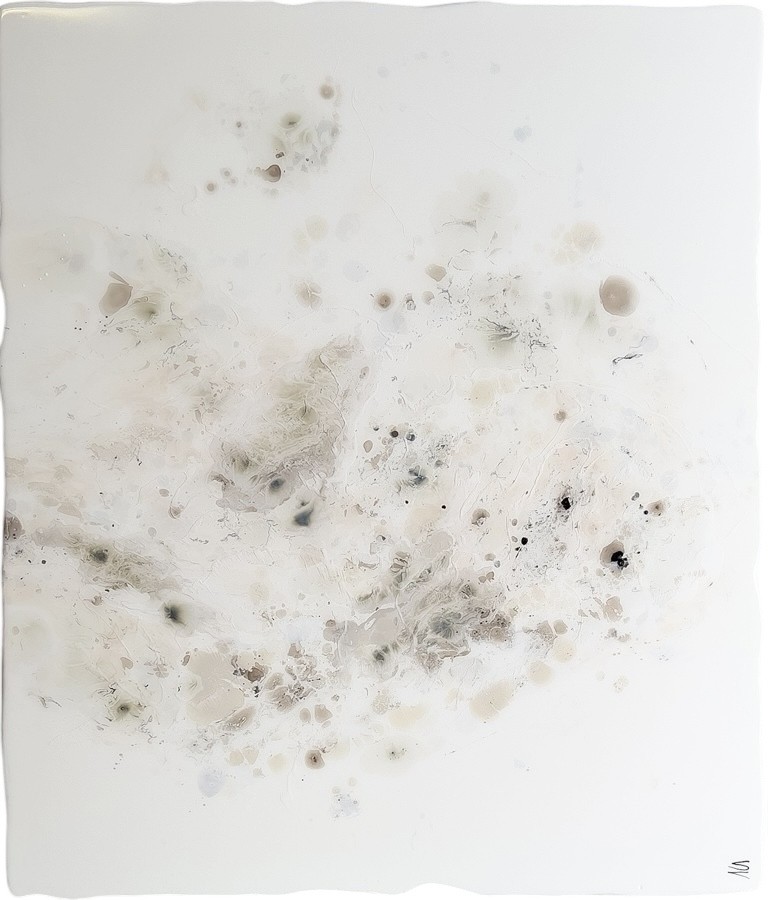 Free Spirit, de l'artiste Stéphanie Vallières, Mediums mixtes sur styromousse, Création unique, Format de l'oeuvre : 47.25 x 40.5 pouces de largeur, 1 po de profondeur