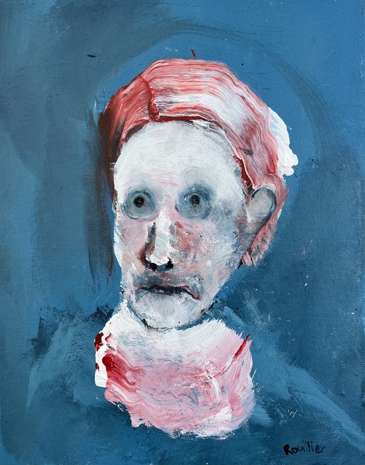 La reine des cataractes, de l'artiste Benoit Genest Rouillier, Tableau, Acrylique sur toile, Création unique, dimension : 14 x 11 po de largeur