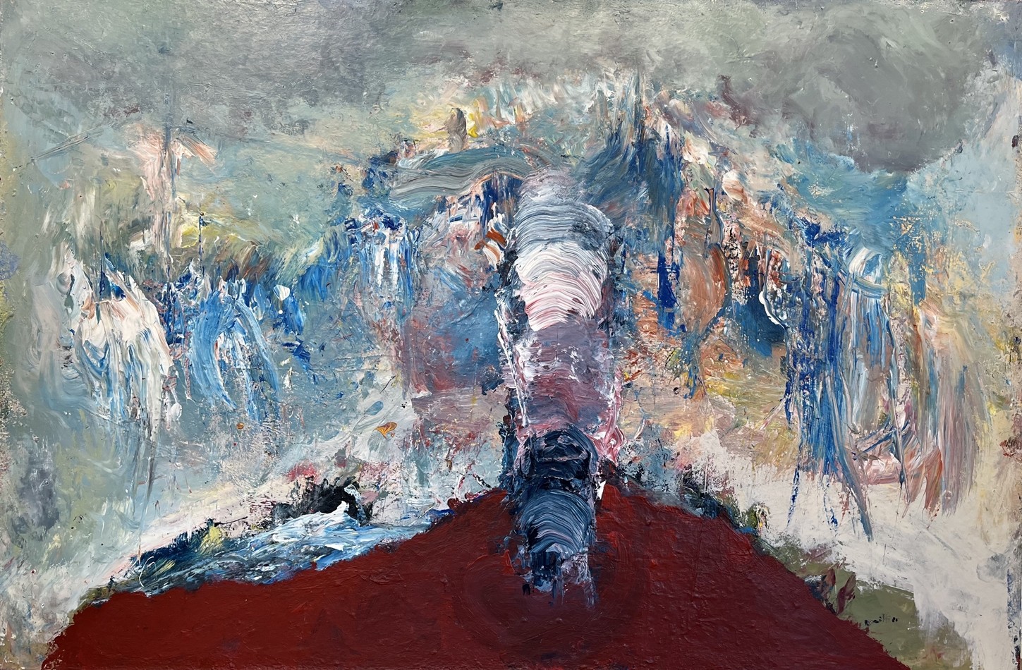 Le jardin du bien et du mal, de l'artiste Benoit Genest Rouillier, Tableau, Acrylique sur toile, Création unique, dimension : 40 x 60 po de largeur