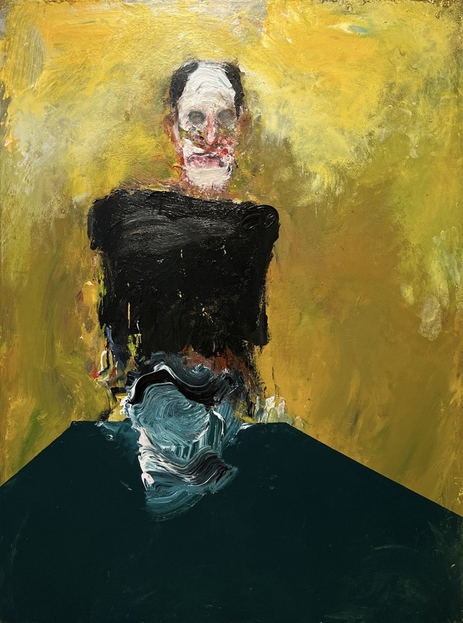 Les perspectives d'un acide, de l'artiste Benoit Genest Rouillier, Tableau, Acrylique sur toile, Création unique, dimension : 40 x 30 po de largeur