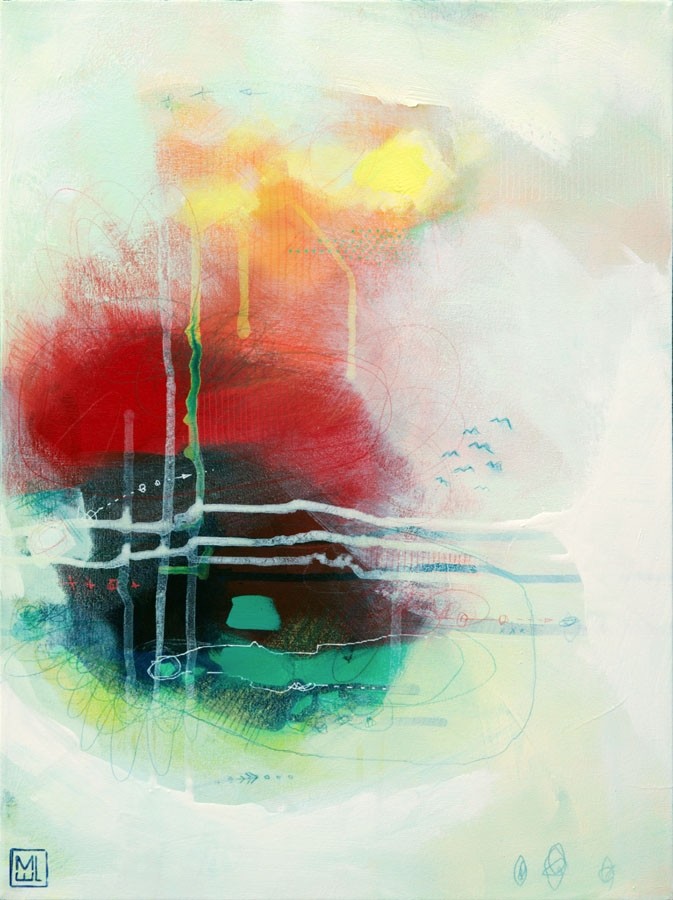 Skydancer 3, de l'artiste Marie-Eve Lachance, Tableau, Acrylique sur toile, Création unique, dimension 18 x 24 pouces de largeur