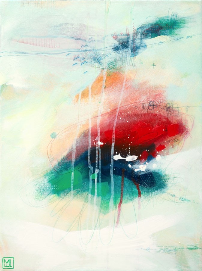 Skydancer 4, de l'artiste Marie-Eve Lachance, Tableau, Acrylique sur toile, Création unique, dimension 18 x 24 pouces de largeur
