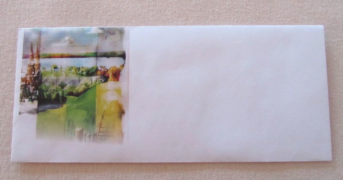 Enveloppes, Ma Côte de Beaupré, Ste-Anne, Ni Vu Ni Cornu, dimension : 4.25 po h x 9.5 po de largeur, Enveloppes vendues par paquet de 10