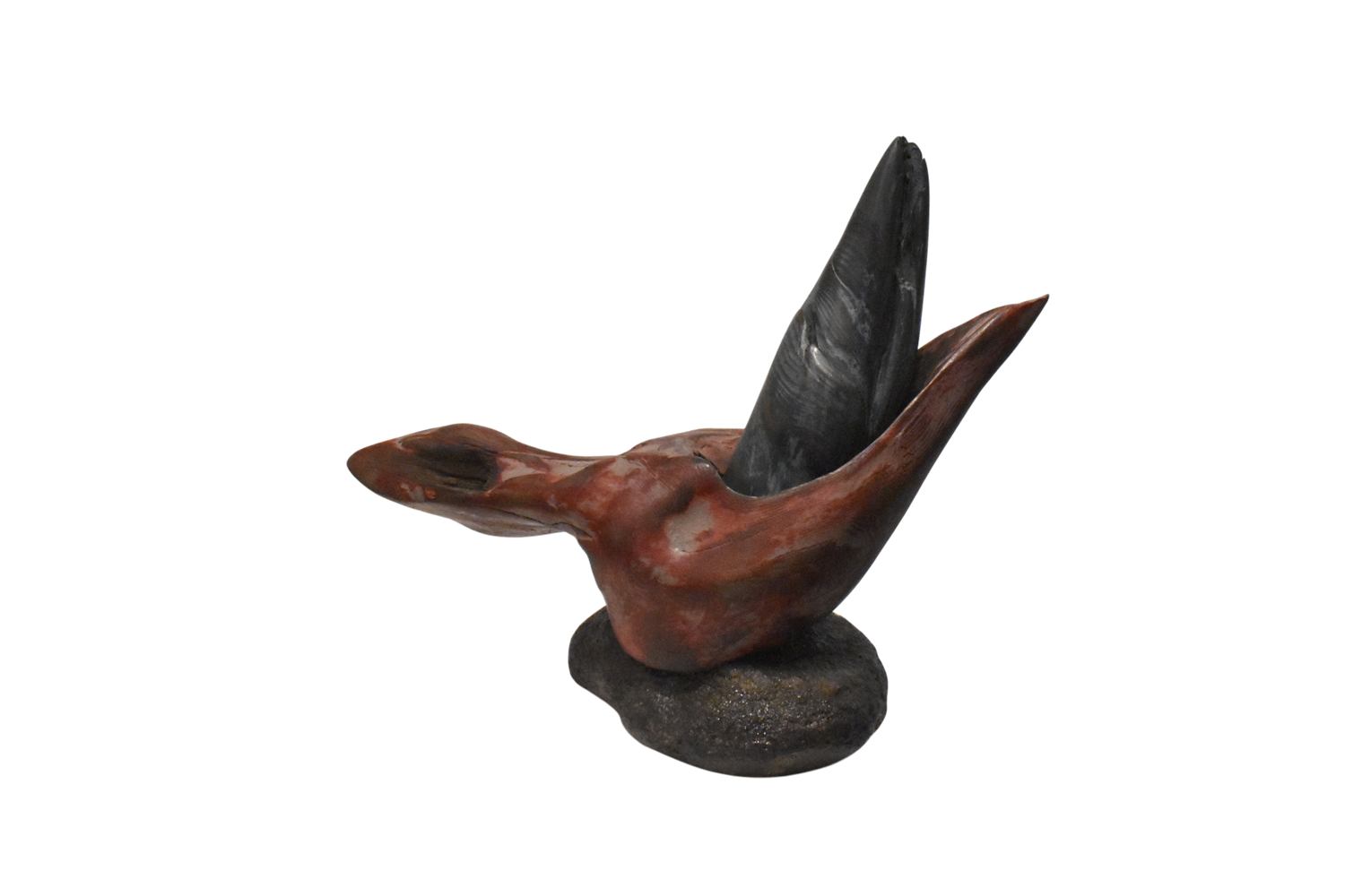 Pigeon voyageur, de l'artiste Pierre Paquet, Sculpture, Bois de grève, Dimension : 8 H x 4 x 10 L po