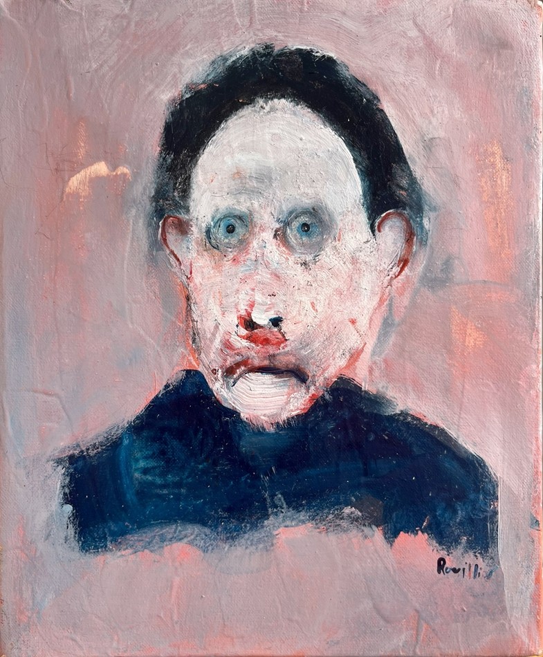 Science perdue, de l'artiste Benoit Genest Rouillier, Tableau, Acrylique sur toile, Création unique, dimension : 12 x 10 po de largeur