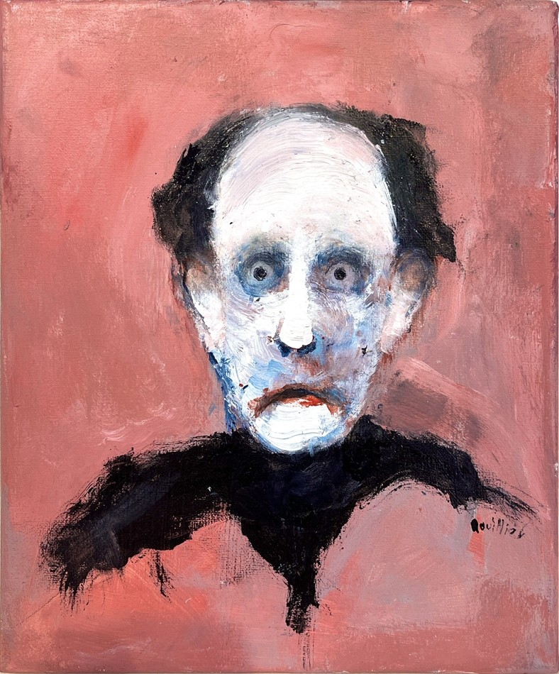 Sonate pour pacemaker, de l'artiste Benoit Genest Rouillier, Tableau, Acrylique sur toile, Création unique, dimension : 12 x 10 po de largeur