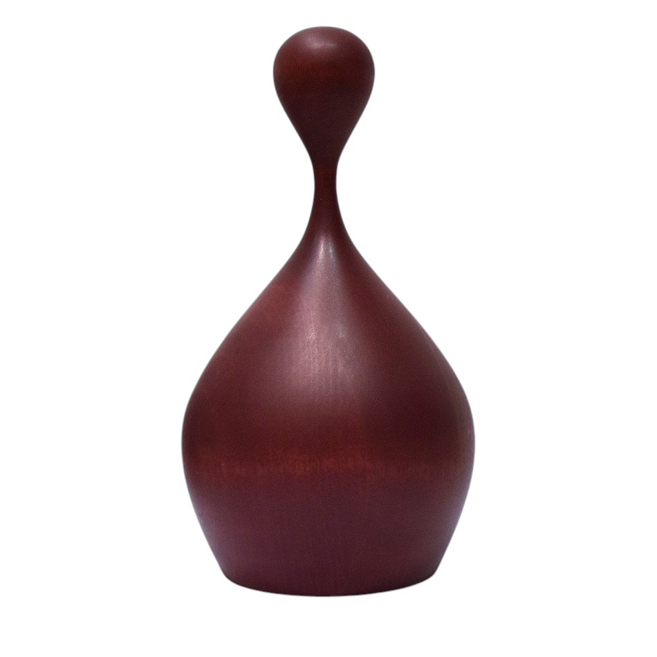 Sororité - Solidarité (grande), de l'artiste Christianne Hamel, Sculpture, matière : Cerisier, Technique : Tournage, Création unique, dimension grande : 12 x 23 x 12 cm