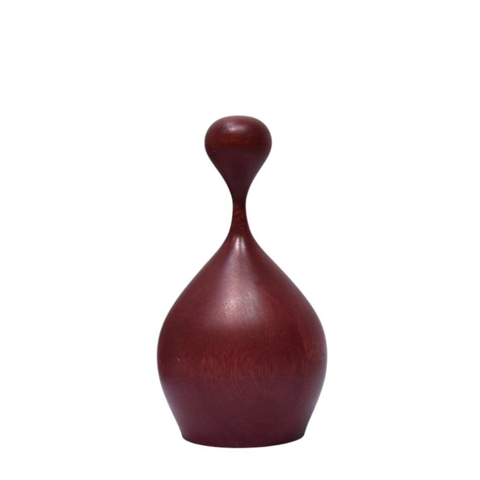 Sororité - Solidarité (moyenne), de l'artiste Christianne Hamel, Sculpture, matière : Cerisier, Technique : Tournage, Création unique, dimension moyenne : 8 x 15 x 8 cm