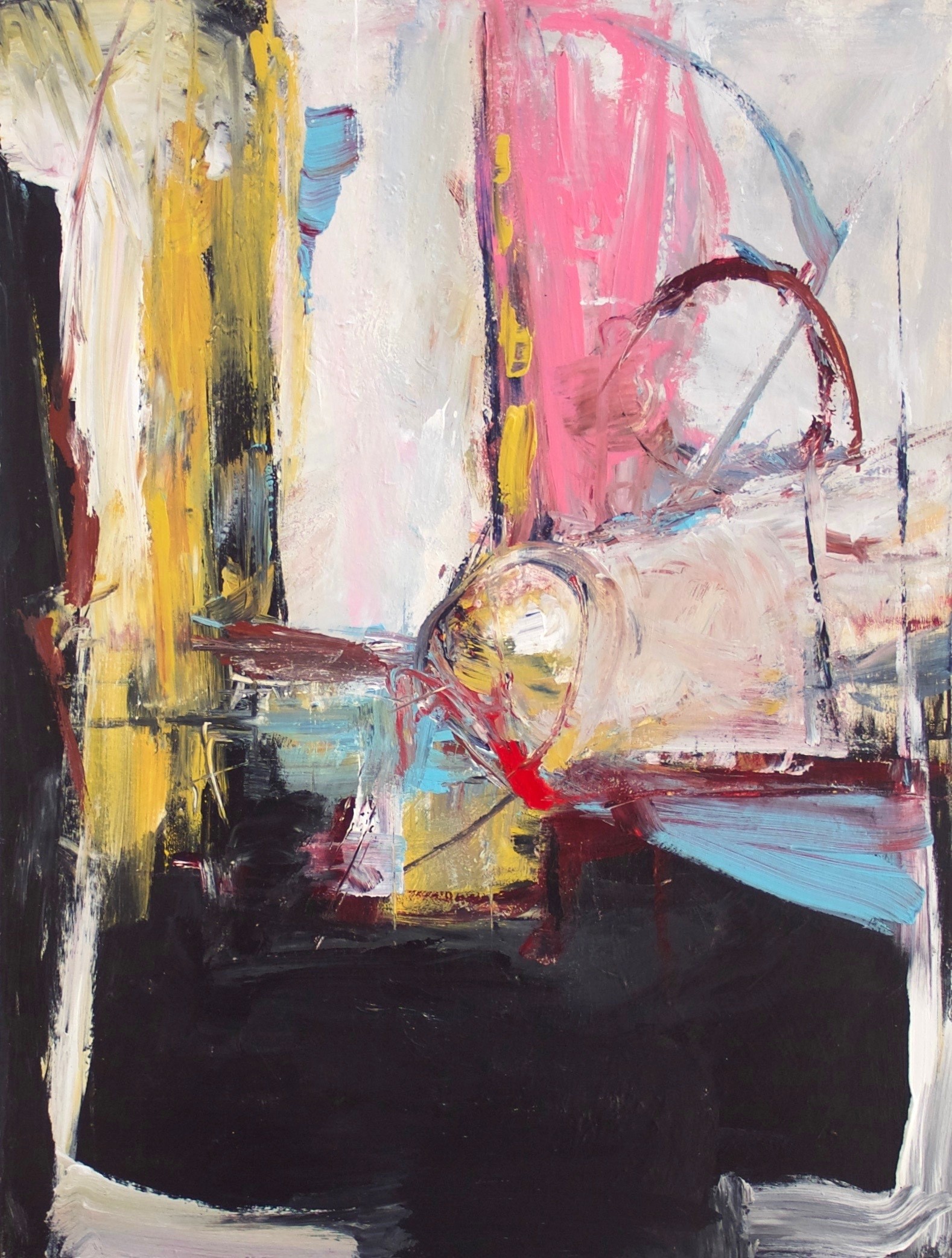Un lundi loin du solage, de l'artiste Benoit Genest Rouillier, Tableau, Acrylique sur toile, Création unique, dimension : 40 x 30 po de largeur