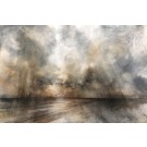 Élévation III, #0180, de l'artiste Yan Laboissonnière, Techniques mixtes sur bois , Création unique, Format de l'oeuvre : 40 x 60 pouces de largeur