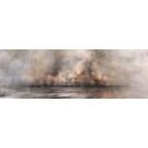 Élévation VIII, #0187, de l'artiste Yan Laboissonnière, Techniques mixtes sur bois , Création unique, Format de l'oeuvre : 16 x 48 pouces de largeur
