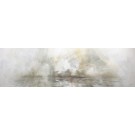 Infini VII, #0194, de l'artiste Yan Laboissonnière, Techniques mixtes sur bois, Création unique, Format de l'oeuvre : 24 x 84 pouces de largeur