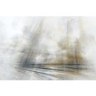 Horizon IV, #0220, de l'artiste Yan Laboissonnière, Techniques mixtes sur bois, Création unique, Format de l'oeuvre : 32 x 48 pouces de largeur