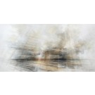 Vision, #0222, de l'artiste Yan Laboissonnière, Techniques mixtes sur bois, Création unique, Format de l'oeuvre : 30 x 60 pouces de largeur