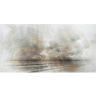 Illusion IV, #0223, de l'artiste Yan Laboissonnière, Techniques mixtes sur bois, Création unique, Format de l'oeuvre : 30 x 60 pouces de largeur