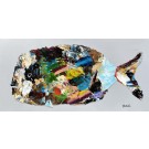 Love fish, de l'artiste Brigitte Galipeau - BGALI, Tableau, Mixtes sur toile galerie, Dimension : 18 x 36 pouces de largeur