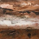 Mémoires, no 765, de l'artiste Isabel Picard, Techniques mixtes sur bois, Création unique, dimension : 36 x 36 po de largeur