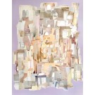 Home is Portal, de l'artiste Patricia Doucet, Tableau, Collage et acrylique sur toile, Création unique, dimension : 48 x 36 po de largeur