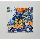 Carte de souhaits, unique, 6x6, -- 25-31 G --, de l'artiste Francine Côté, dimension : 6 x 6 pouces largeur, sans texte, avec enveloppe  Vous pouvez inscrire votre message à l'intérieur.  Carte vendue à l'unité