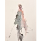 Prince de moi-même, de l'artiste Benoit Genest Rouillier, Oeuvre papier, Acrylique sur papier, Création unique, dimension : 13.75 x 10.5 po de largeur