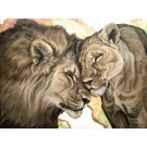 Je suis là, de l'artiste Joannie Langlois, Tableau, Acrylique, Acrylique, feuille d'or véritable 23.75 K, sur toile galerie, Création unique, dimension : 36 x 48 po de largeur