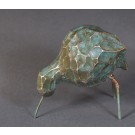 Petit oiseau (bronze), no 2 de 8, de l'artiste Bernard Hamel, Sculpture, bronze, Création unique, dimension : 3.5 x 3.25 x 2.5 po