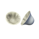 Les marbrées # A et / ou  # B, de l'artiste Christianne Hamel, Sculpture, médium : plâtre hydrostone, Créations uniques, dimension : 6 x 6 x 4 po chacune