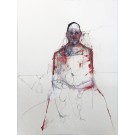 Épilation vermoulue, de l'artiste Benoit Genest Rouillier, Oeuvre papier, Techniques mixtes, Création unique, dimension : 30 x 22 po de largeur
