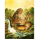 Carte de souhaits 7x5, Acadia, de l'artiste Félix Girard, dimension : 7 x 5 pouces largeur, sans texte, avec enveloppe, Vous pouvez inscrire votre message à l'intérieur, Carte vendue à l'unité