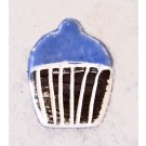 Aimant, # 48, Crème molle violette, de l'artiste Créations Ratté, medium : céramique, décoration objet cuit à très haute température
