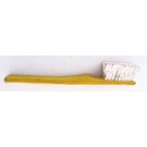 Aimant, Brosse à dents (jaune), de l'artiste Alexandre Tardif, Décoration à placer sur une surface métallique, pièce faite de bois, tilleul