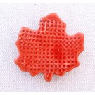 Aimant, # 34, Feuille d'érable rouge, de l'artiste Créations Ratté, medium : céramique, décoration objet cuit à très haute température
