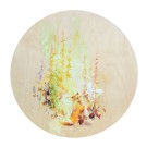 Carte de souhaits 5x5, -- Tout un monde à découvrir --, de l'artiste Anne-Marie Villeneuve, dimension : 5.25 x 5.25 pouces largeur, sans texte, avec enveloppe  Vous pouvez inscrire votre message à l'intérieur.  Carte vendue à l'unité