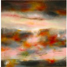 Apesanteur, de l'artiste Sophie Ouellet, Tableau, Acrylique sur toile galerie, Création unique, dimension : 16 x 16 po de largeur