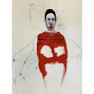 Frank, de l'artiste Benoit Genest Rouillier, Oeuvre papier, Mixtes sur papier, Création unique, dimension : 30 x 22 po de largeur