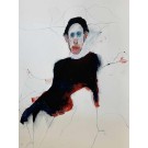 Qui ?, de l'artiste Benoit Genest Rouillier, Oeuvre papier, Mixtes sur papier, Création unique, dimension : 30 x 22 po de largeur