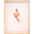 Gras de foie (O. encadrée), de l'artiste Benoit Genest Rouillier, Oeuvre papier, Mixtes sur papier, Création unique, dimension : 13.75 x 10.25 po de largeur