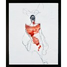 Gras de foie (O. encadrée), de l'artiste Benoit Genest Rouillier, Oeuvre papier, Mixtes sur papier, Création unique, dimension : 13.75 x 10.25 po de largeur