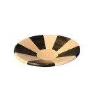Bol-(Centre de table), no 2, de l'artiste Martin Simon, pièce originale, faite de bois : Gaïac + érable piqué, dimension : 11 3/4 x 2 3/4 pouces