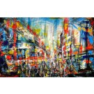 Booster, de l'artiste Gisèle Boulianne, Tableau, Acrylique sur toile, Création unique, dimension : 40 x 60 po de largeur