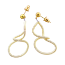 Boucles d'oreilles LIANE, no 97, de l'artiste Sandrine Giraud