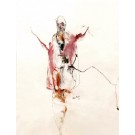 Boxing day, de l'artiste Benoit Genest Rouillier, Oeuvre sur papier, Techniques mixtes, Création unique, dimension : 13.75 po x 10.5 po de largeur